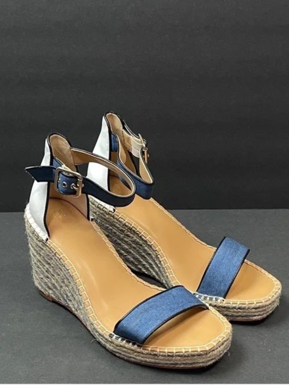 Cabi Parker Espadrille Wedge Sandals Sz 9.5